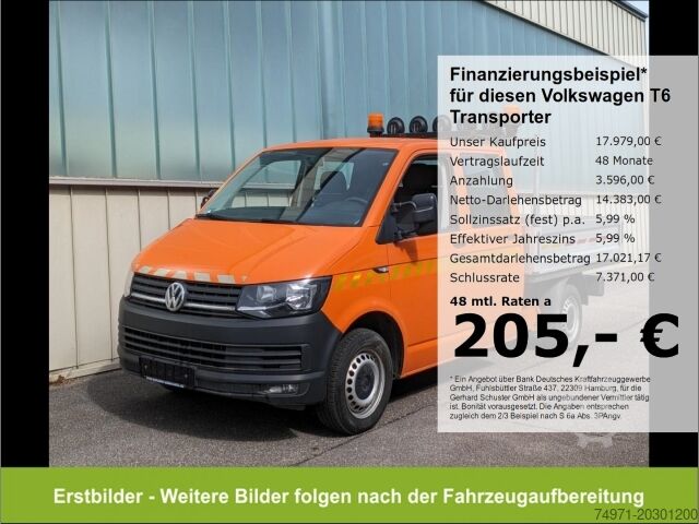 LKW mit Pritsche (offen) VW T6 Transporter Pritsche DoKa LR*AHK StndHzg 6Sit