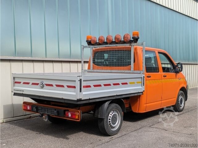 Vrachtauto met open laadbak VW T6 Transporter Pritsche DoKa LR*AHK StndHzg 6Sit