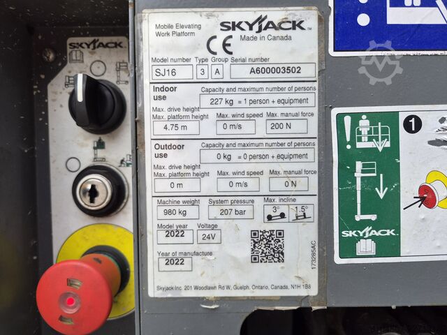 Teleskopowa podest roboczy Skyjack SJ16, Jaar 2022, 6.75m Werkhoogte