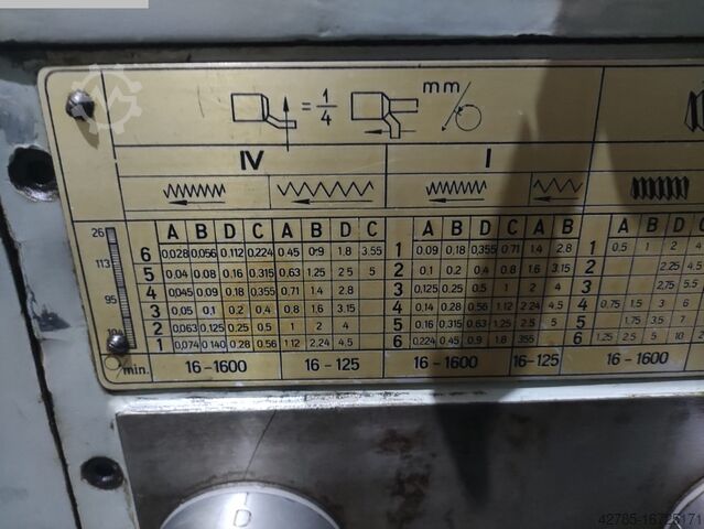 Center Lathe ARAD SNA560 x 1500