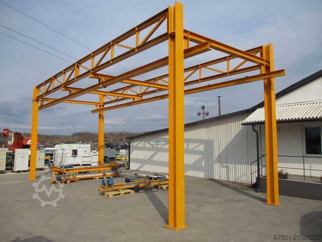 Hallenkraan, kraan, bovenloopkraan DEMAG  800 kg + 630 kg  + Laufschiene (3456)