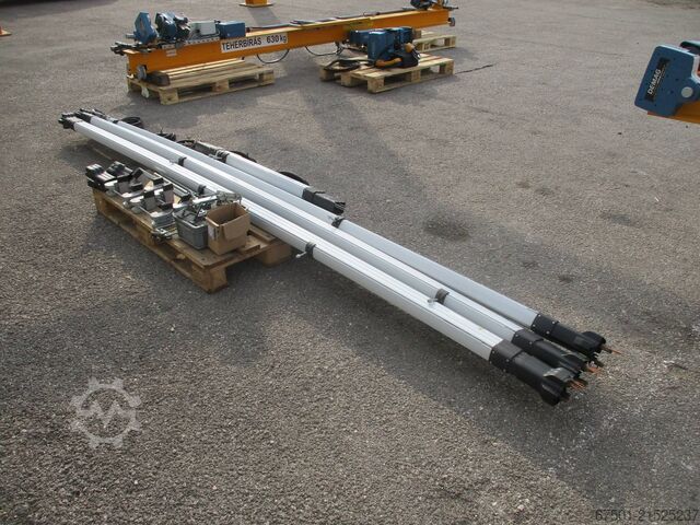 Hallenkraan, kraan, bovenloopkraan DEMAG  800 kg + 630 kg  + Laufschiene (3456)