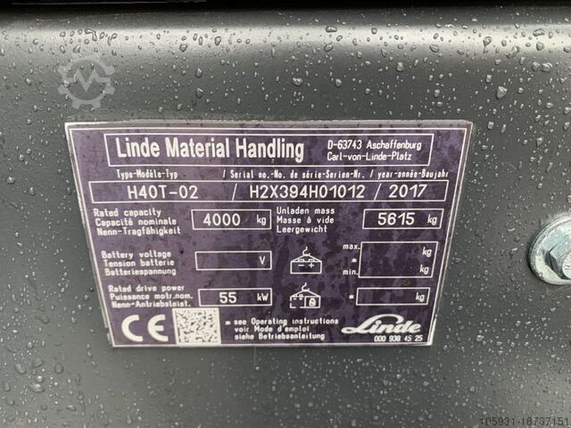 Περονοφόρα ανυψωτικά LPG Linde H40T-02