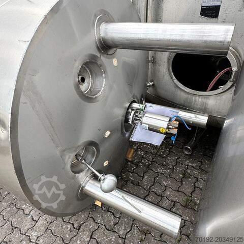 1850 liter verwarm- en koelbare drukvat van V2A met Stelzer kruisbladroerder. Apparatebau Nordhausen B0039