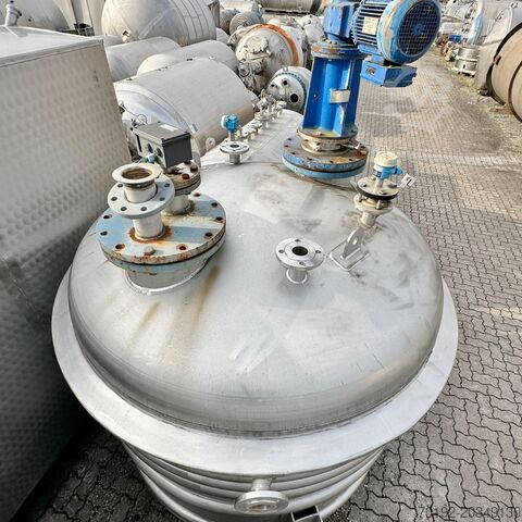 Cuve sous pression et sous vide, chauffante/réfrigérante de 4 413 litres, AISI316 avec agitateur à h HANAG B0037