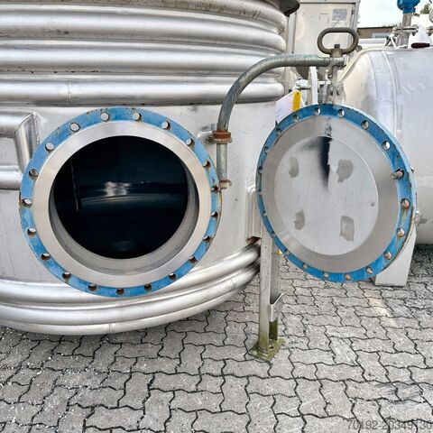 Cuve sous pression et sous vide, chauffante/réfrigérante de 4 413 litres, AISI316 avec agitateur à h HANAG B0037
