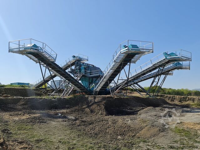 Sandwaschmaschine / Kieswaschanlage Constmach Sand Washing and Screening Stationary Sand Screening Washing Plant
