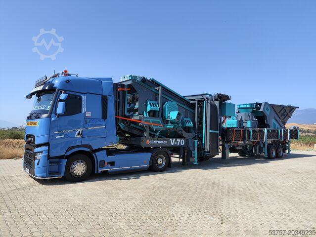 Concasseur mobile / fabrication de sable / concasseur de pierre Constmach Mobile Crushing Plant Mobile vertical shaft impact crushing