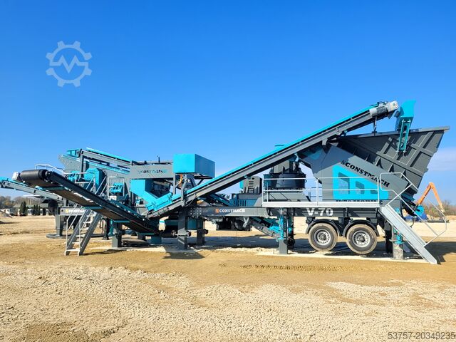 Concasseur mobile / fabrication de sable / concasseur de pierre Constmach Mobile Crushing Plant Mobile vertical shaft impact crushing