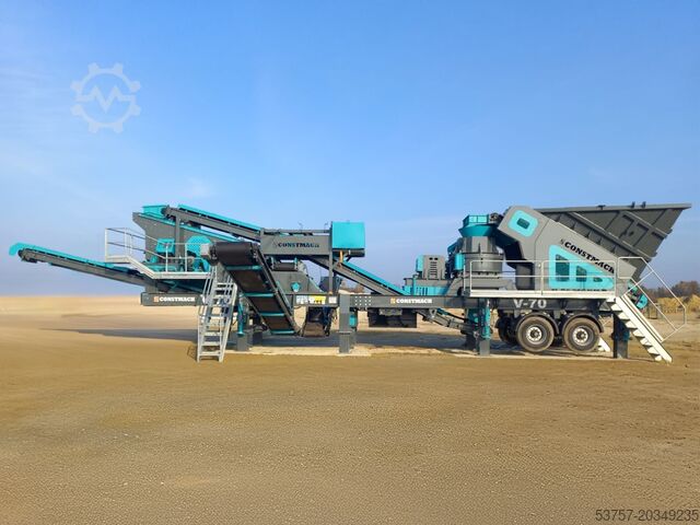Concasseur mobile / fabrication de sable / concasseur de pierre Constmach Mobile Crushing Plant Mobile vertical shaft impact crushing