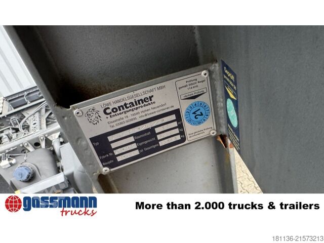 Afzetcontainer  Abrollcontainer mit Kran Jonsered 1300RST96, Funk