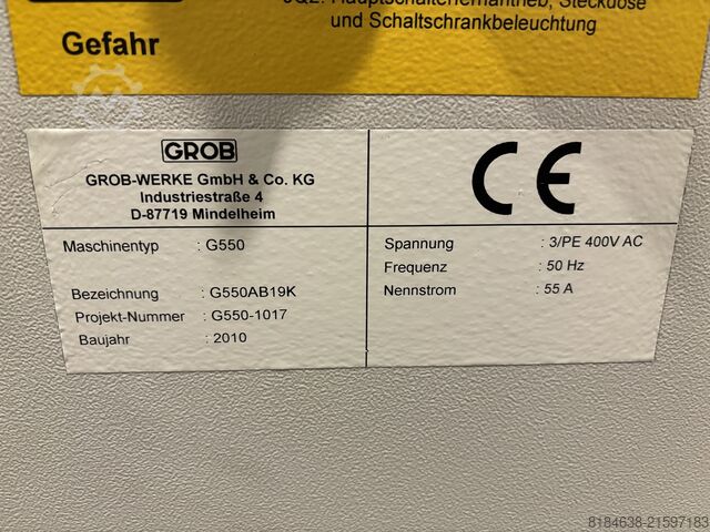 Grob-Werke G550 5-axlig GROB-WERKE G550AB19K