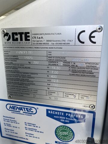 Crawler work platform CTE TRACCESS 170