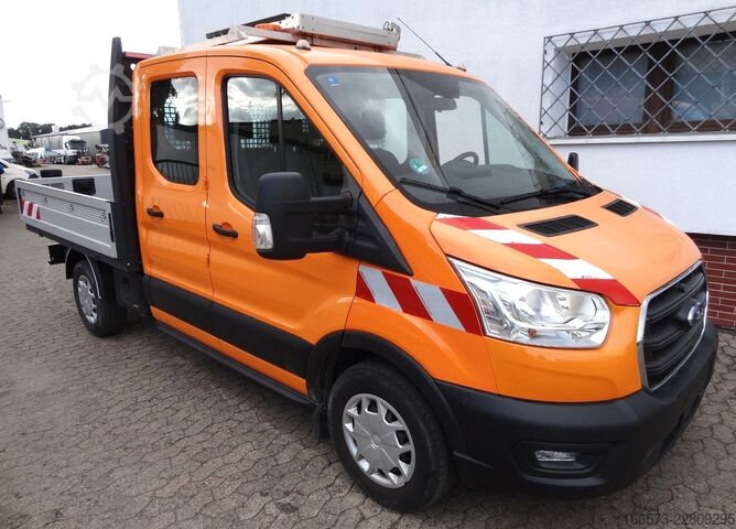 Pick-up bestelwagen FORD Pritsche 350 L2 Doka mit Vorwahntafel