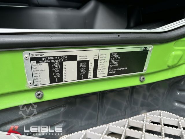 Sklápěcí vůz SCANIA R 450 6x2*4*HGE Getreide Kipper*Komplettzug*
