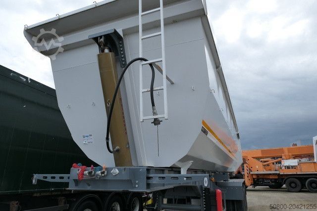 Kippers oplegger Stahl , Hardox, 42m³, Zwillingsreifen, gr. Achsen