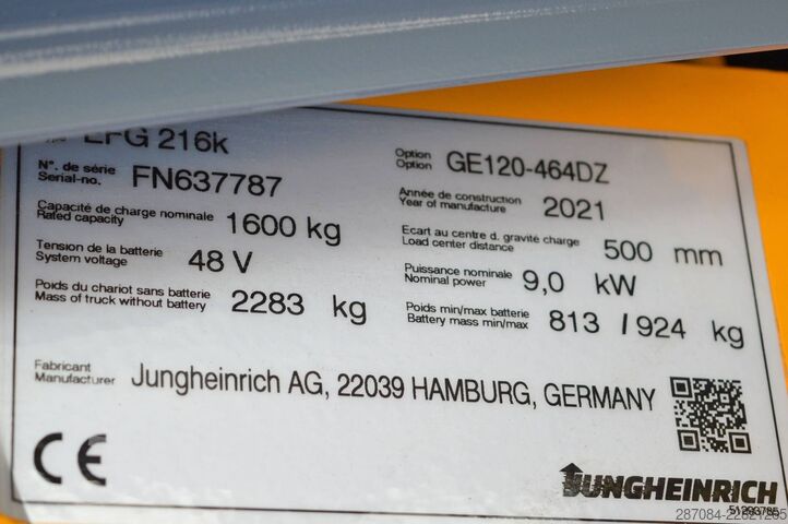 Heftruck Jungheinrich EFG 216k