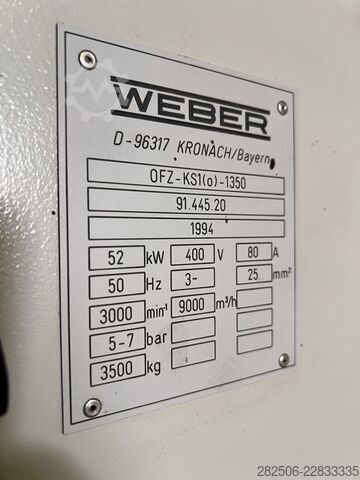 Geniş bant zımpara makinesi Weber OFZ-Ks1 1350