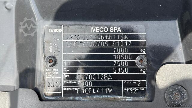 Damperli kamyon Iveco Daily 70C18 Kipper Dubbel Cabine C1 16 Ton Same...
