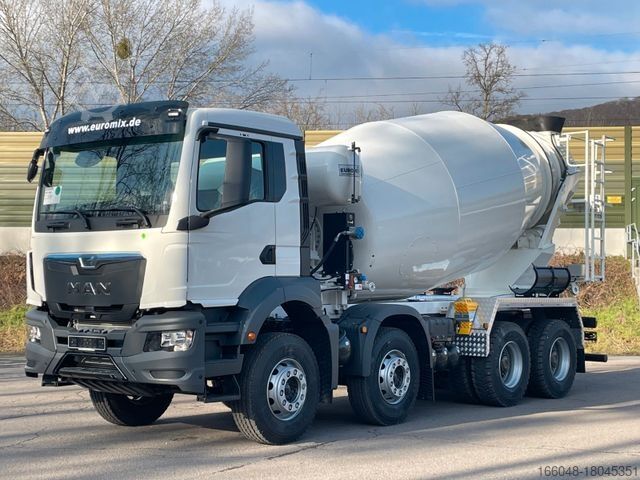 Betonmixer vrachtwagen MAN TGS 41.400 8x4 / EuromixMTP EM 12m³ R / EURO 2