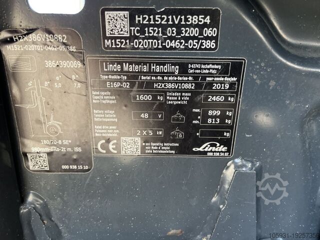 Stivuitor electric cu 4 roți Linde E16P-02