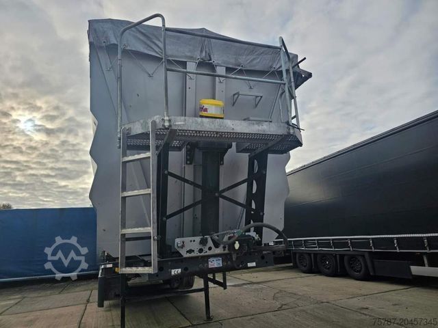 Kipper Auflieger LANGENDORF 53,6 cbm Stahlmulde, Lift, SAF Scheibe, Türen