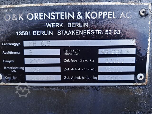 Umschlagbagger O&K MH 6.5