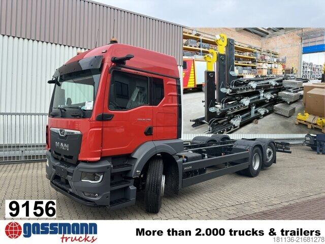 Abrollkipper MAN TGS 26.480 6x2-4 BL CH, Lenk-/Lift, OptiView, LED,