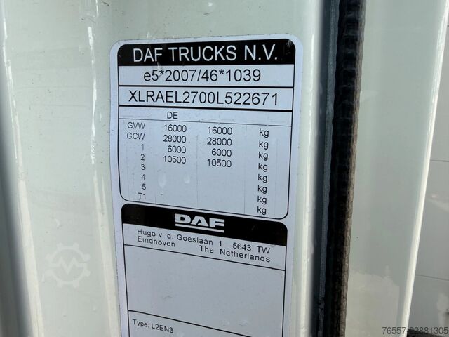 Dekzeil DAF LF 290 LF290.16 EURO6.2023
