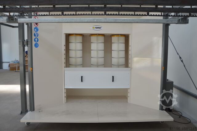 Powder booth ROMER Profesionalne urządzenia do wygrze Kabina do malowania proszkowego KPD