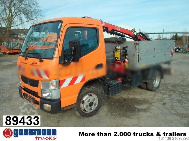 Tipper van Mitsubishi Pfau Cityjet C60 4x2 mit Kran Fassi Fassi