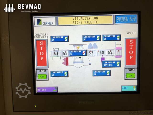 CERMEX PAL-VITE 410, TOSA 215 paletyzator i owijarka (2016) CERMEX Palettierer & Wickler