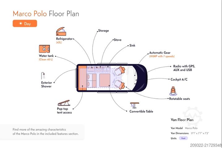 Campingvogn/autocamper Mercedes Marco Polo 250d |2022| EURO 6| Automatico | Venditore professionale