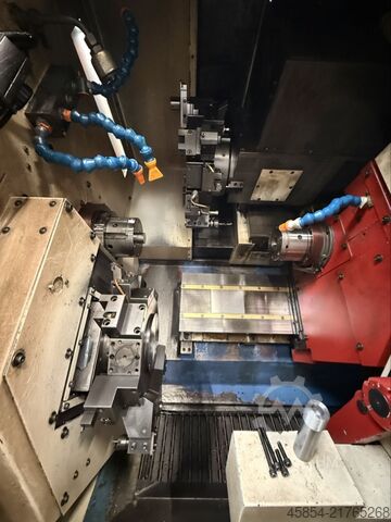 Tornio CNC a fantina mobile corta MIYANO BNE-51S, anno 1999, con caricatore IEMCA BOSS 552-HD, numer Miyano BNE-51S