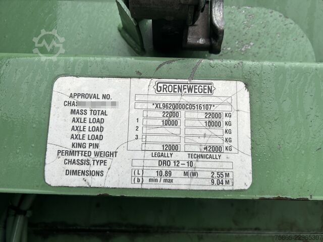 βαλίτσα Groenewegen DRO-12-10 B / City / Box / Loadlift 2000 kg / A...