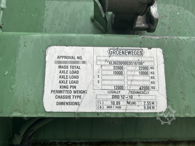βαλίτσα Groenewegen DRO-12-10 B / City / Box / Loadlift 2000 kg / N...