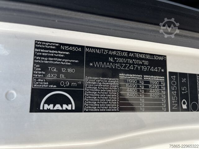 βαλίτσα Man TGL 12.180 / 781 dkm / Oil Leak / Gearbox Probl...