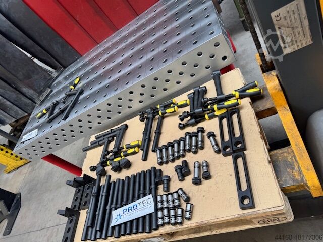 Welding turntable, turntable, hole table Protec 3-D Lochtisch 2400 x 1200x 200