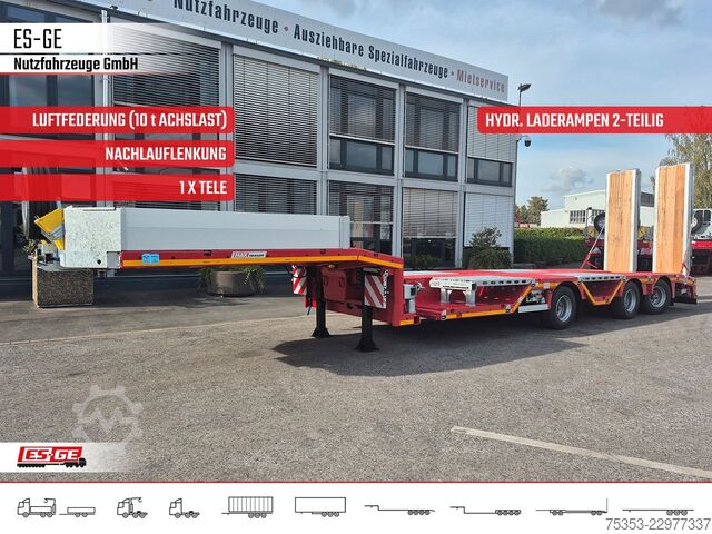 Ημιρυμουλκούμενο χαμηλής φόρτωσης FAYMONVILLE MAX Trailer MAX100 Semi-Tieflader Radmulden