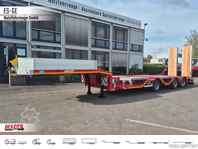 Ημιρυμουλκούμενο χαμηλής φόρτωσης FAYMONVILLE MAX Trailer MAX100 Semi-Tieflader Radmulden