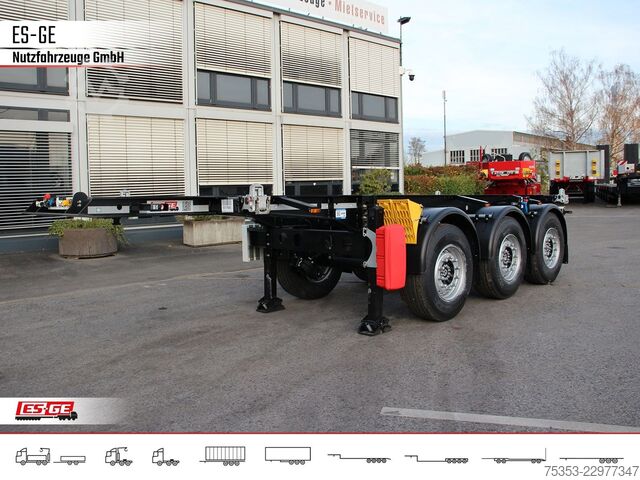 Växelflakssläp KRONE 3-Achs-Containerchassis 20'