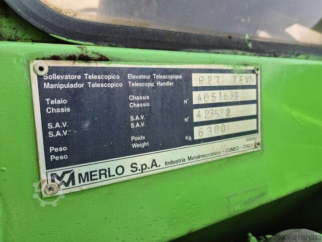 τηλεσκοπικός φορτοεκφορτωτής Merlo P27.7 EVN