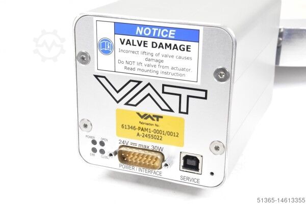 Válvula de mariposa de control con regulador VAT 61346-PAM1-0001