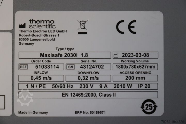 Veiligheidswerkbank klasse II Thermo Fisher Scientific MaxiSafe 2030i