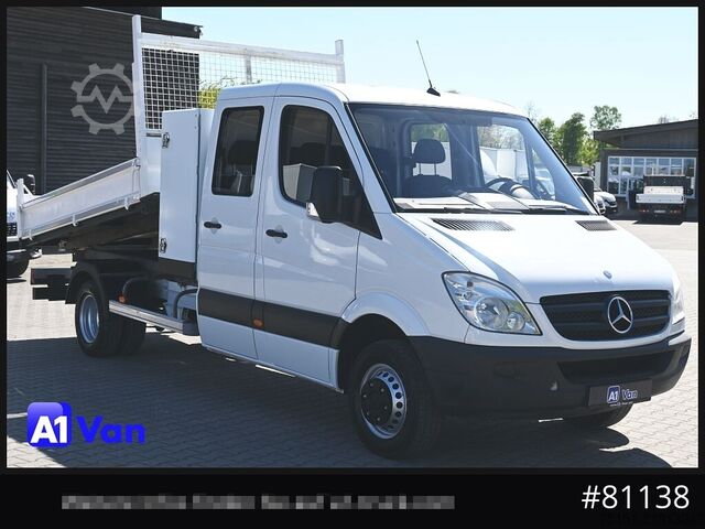 Tippbil skåpbil MERCEDES-BENZ Sprinter 513 CDI Kipper, Doka, AHK, Klima