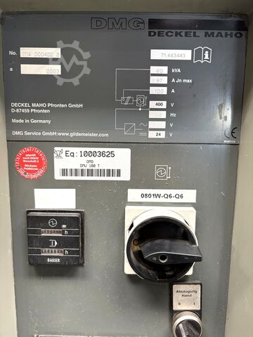 Platshållare DMG Mori DMU 100 T