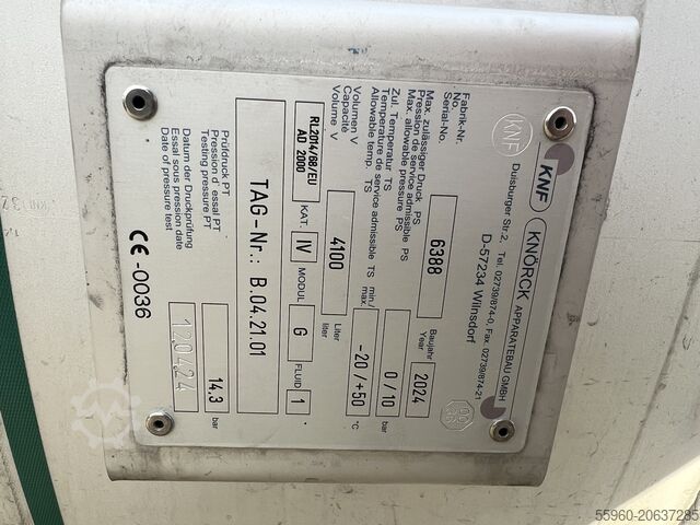 Yeni gıda basınçlı tankı KNF Kessel Druckluftkessel Speicher Edelstahl 2 Stück vorhanden Neu