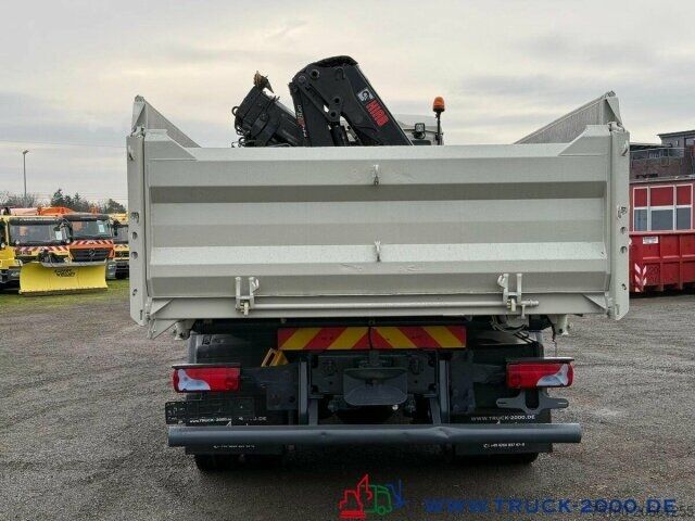 Camión volquete trilateral MAN 18.320 4x4 H Hiab144 15mHöhe Bordmatik Greiferst