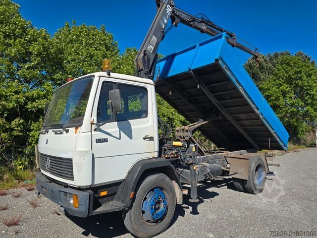 Ανατρεπόμενο φορτηγό MERCEDES-BENZ Ecoliner 1317 / Kipper - Kran Hiab 090