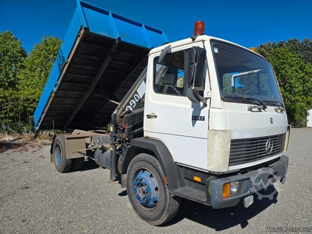 Ανατρεπόμενο φορτηγό MERCEDES-BENZ Ecoliner 1317 / Kipper - Kran Hiab 090